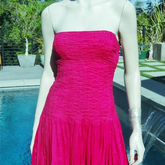 Diane VenFurnsterberg  LOVELY PINK SHOULDERLESS DR - Picture 1 of 7